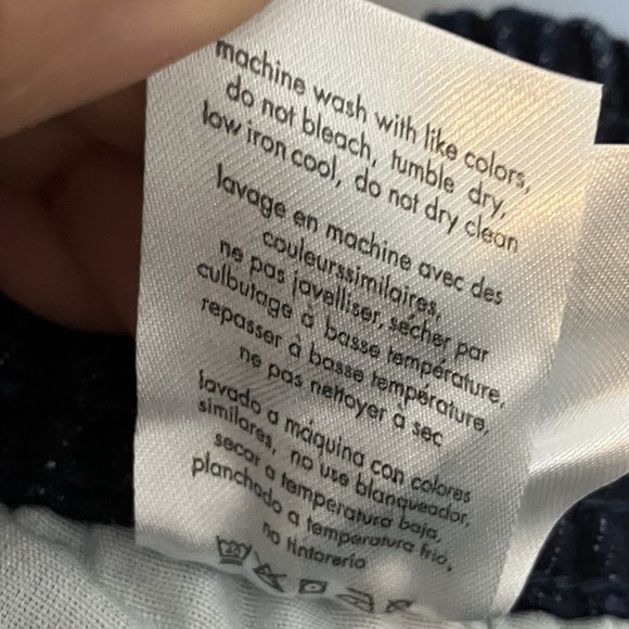 We‎ Wore What Revolve Denim Jogger Womens SIze XS Indigo Raw Blue Jeans - Picture 13 of 14